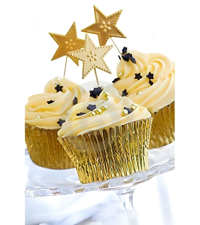 Dancing Stars New Year Cupcakes