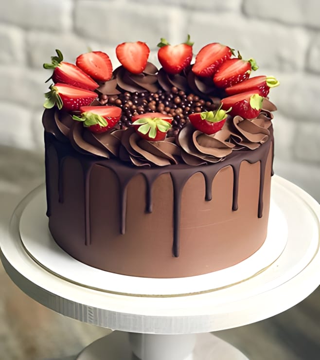 Deep Chocolate Berry Cake