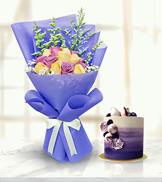 Elegant Purple Wishes, Mono Cakes