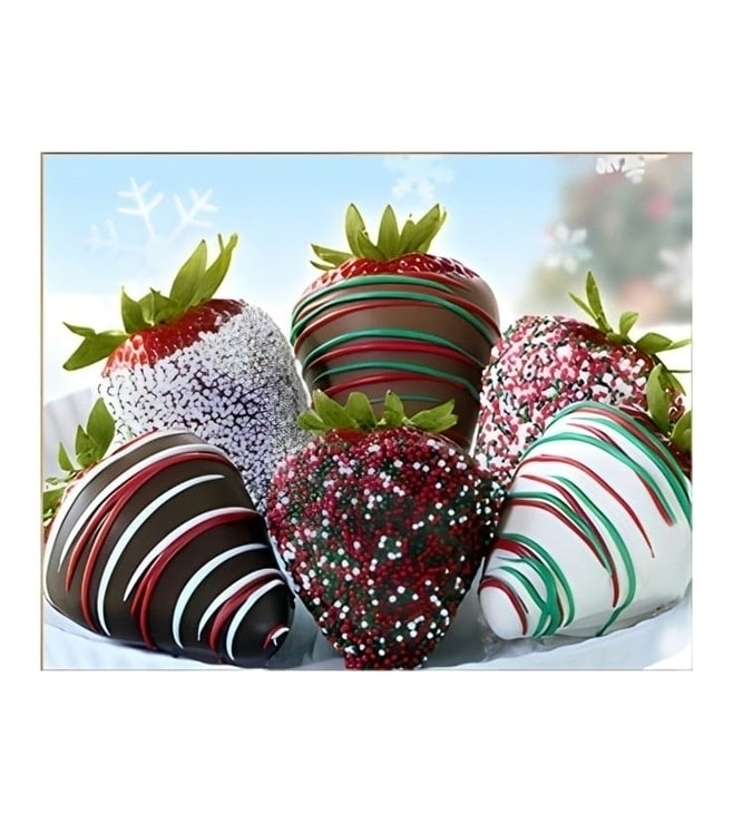 Christmas Dinner Party Dipped Strawberries