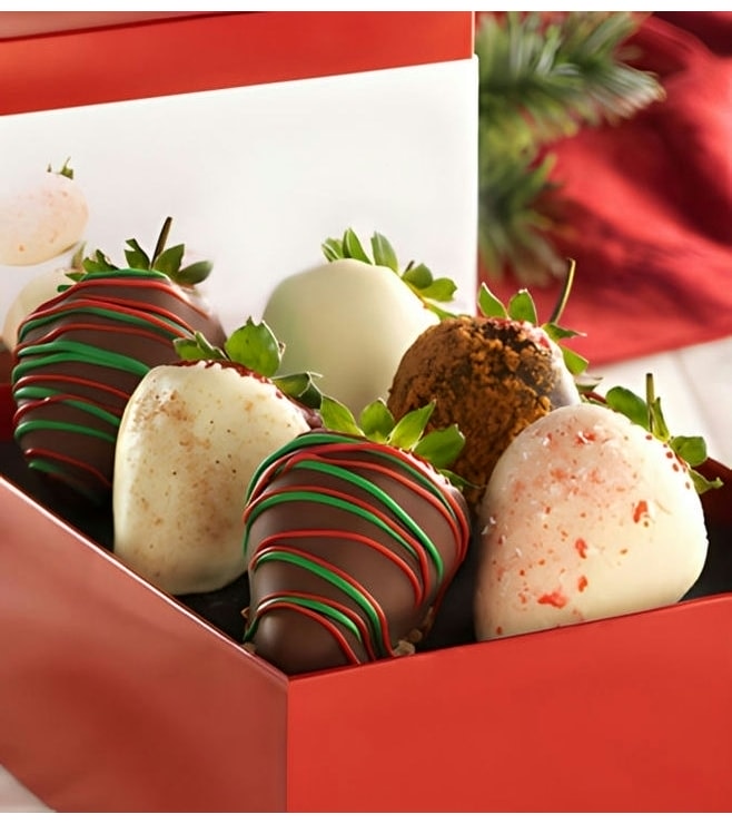 Christmas Eve Delight Dipped Strawberries