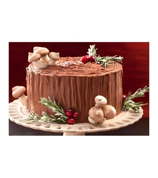 Chocolate Forest Log Cake
