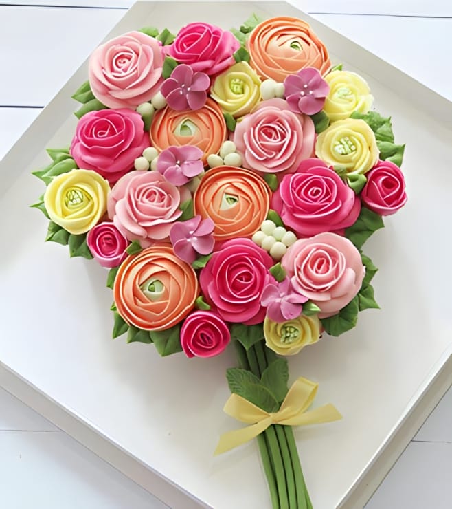 Blooming Roses Cupcake Bouquet