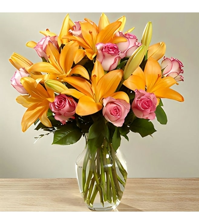 Sunlit Meadows Bouquet, Lillies