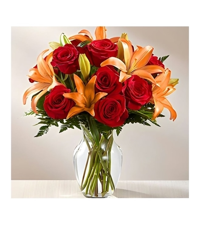 Passionate Fall Bouquet, Orange