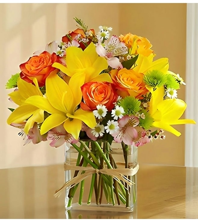 Sunlit Fields Bouquet, Orange