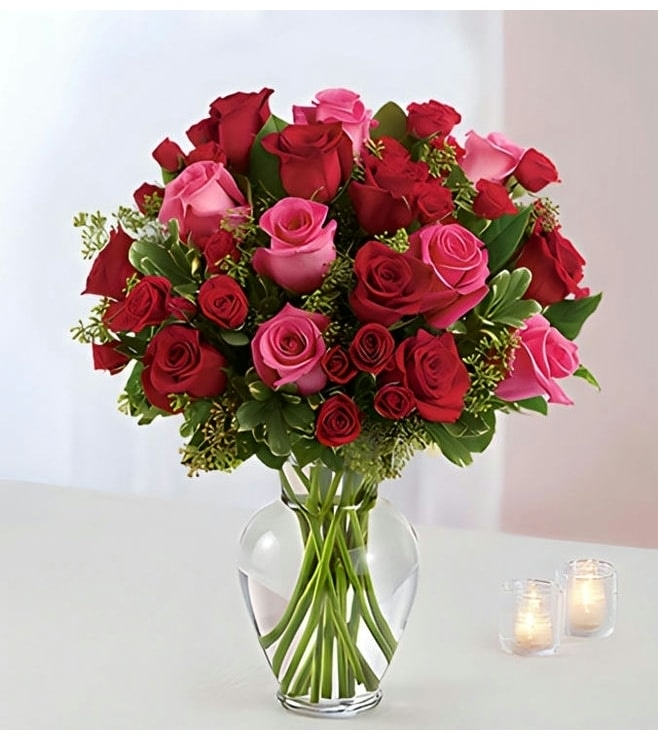 Blooming Romance Bouquet, Valentine Flowers
