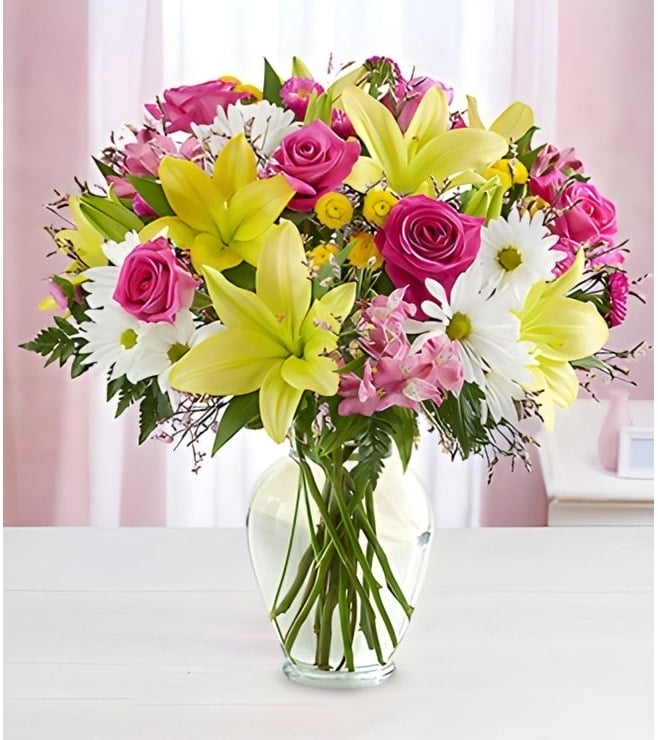 Pastel Meadow Bouquet, Daisies