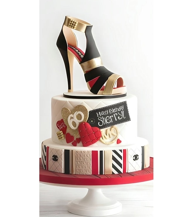 Chanel Sugar Shoe Cake