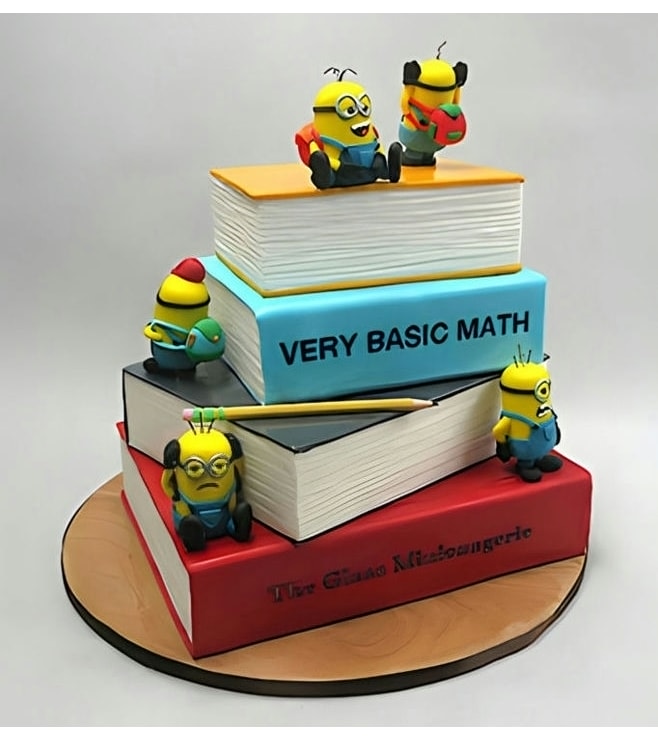 Minion School Tiered Cake