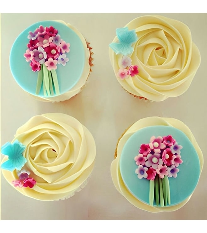Flower Bouquet Dozen Cupcakes