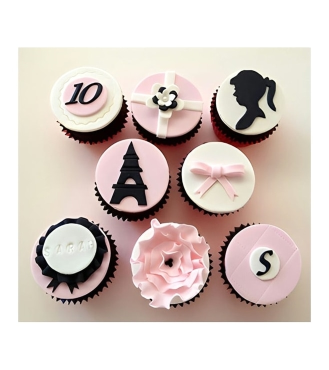 Parisian Barbie Dozen Cupcakes