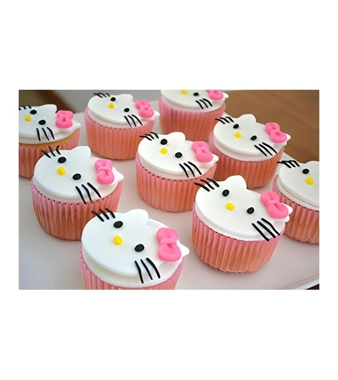 Hello Kitty Party Cupcakes