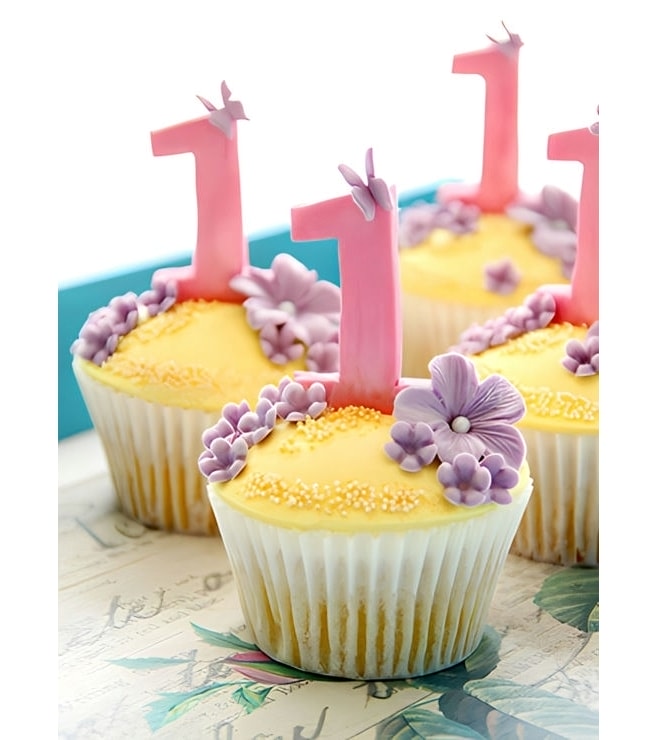 Lavendar Flourish Dozen Cupcakes