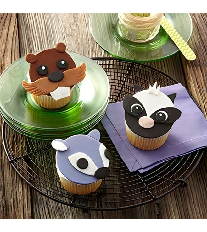 Forest Friends Cupcakes