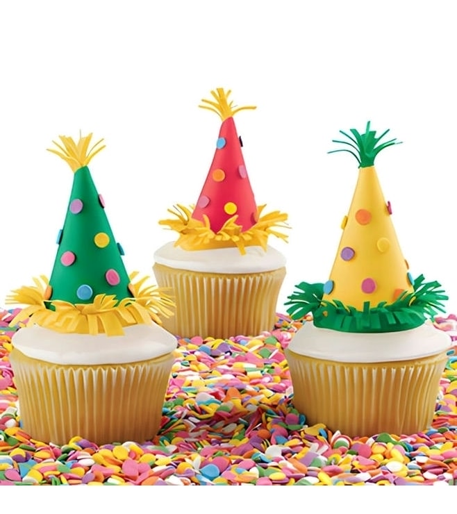 Party Hats-Off Cupcakes