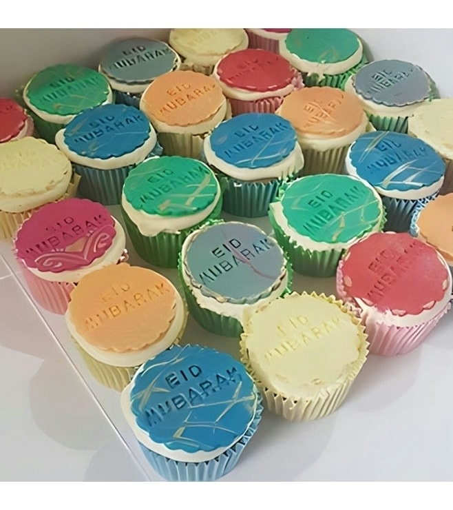 Eid Greetings Dozen Cupcakes