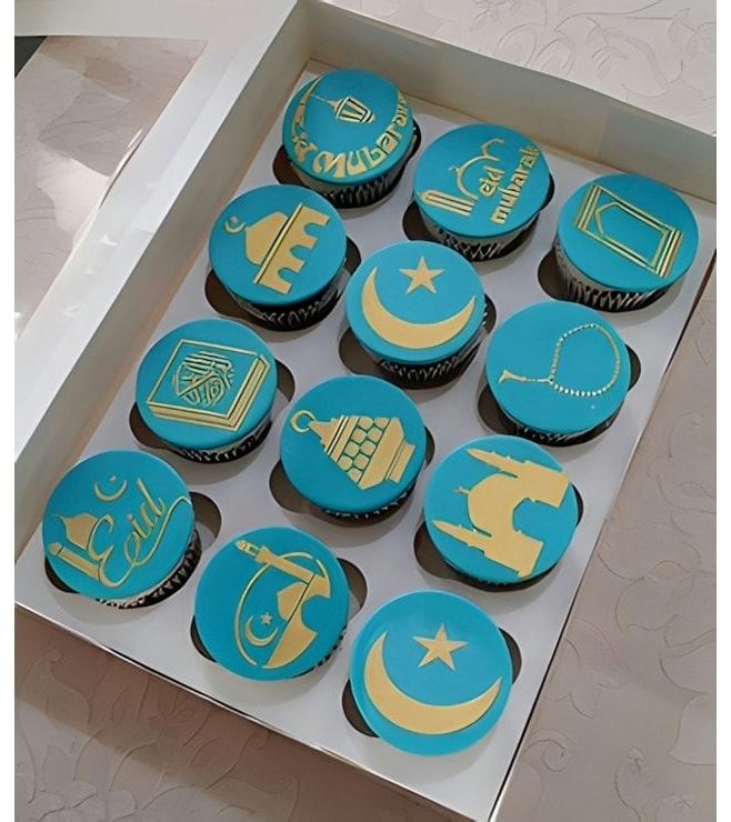 Eid Symbols Dozen Cupcakes