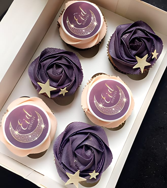 Night Sky Dozen Eid Cupcakes