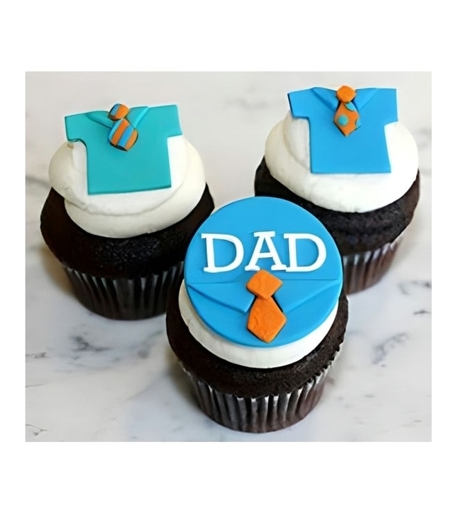 Office Wear Father's Day Cupcakes