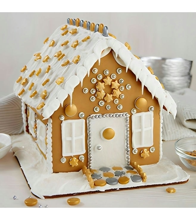 Draped In Stars Gingerbread House