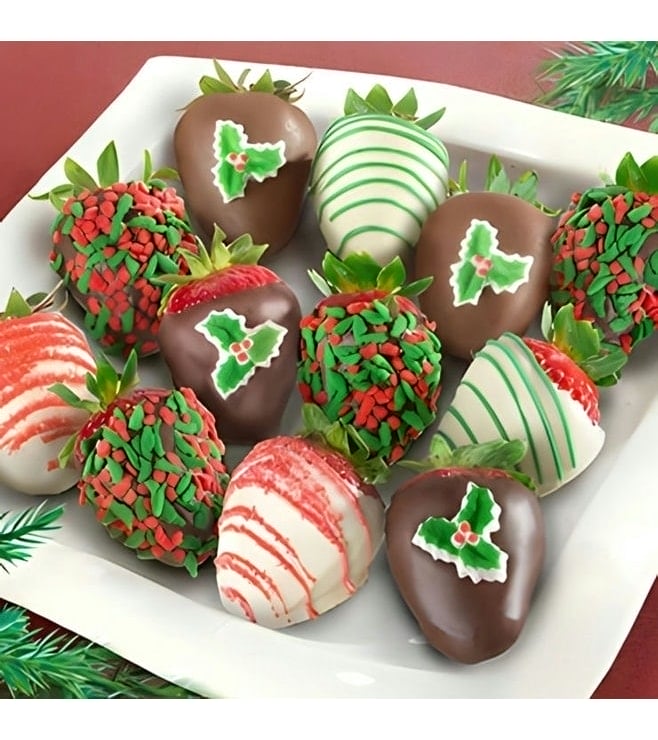 Mistletoes Dipped Strawberries