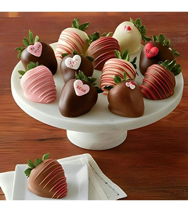 Cupid's Arrow Dipped Strawberries