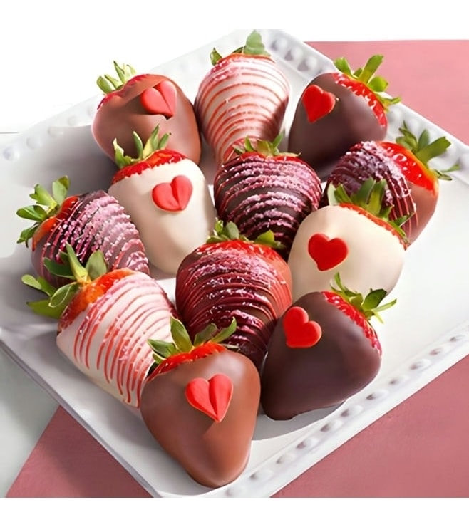 Loving Heart Dipped Strawberries