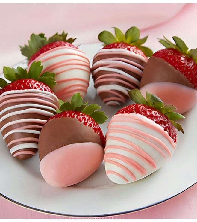 Pink Sensation Dipped Strawberries