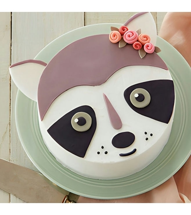 Rosy Raccoon Cake