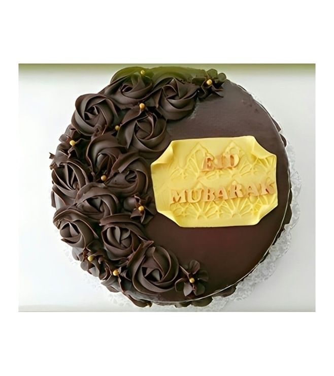 Chocolate Rosettes Eid Cake