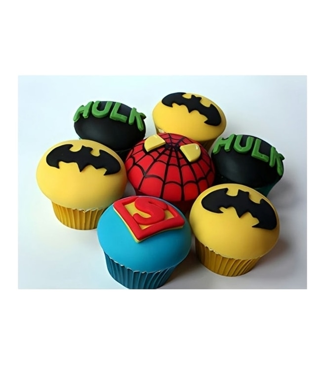 Superhero Dozen Cupcakes