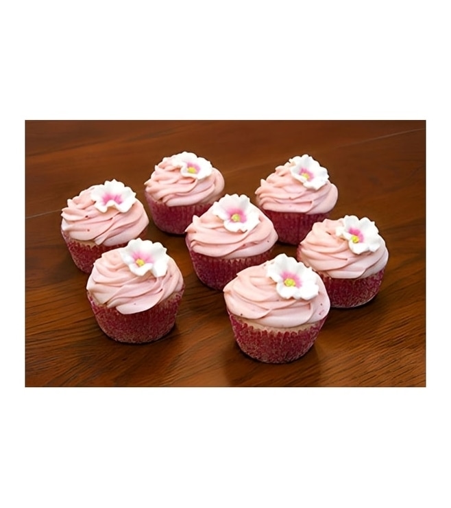 Daisy Swirls Dozen Cupcakes