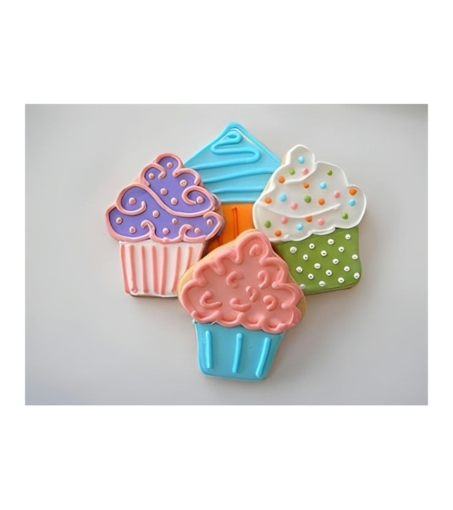 Retro Cupcake Cookies