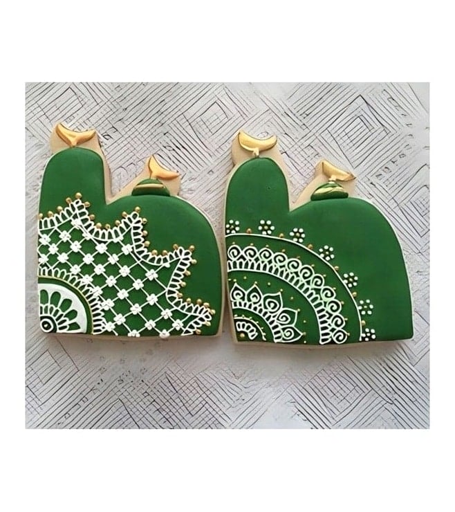 Arabesque Green Ramadan Cookies