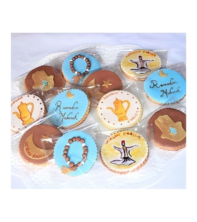 Blue and Brown Ramadan Cookies, Abu Dhabi Online Shopping