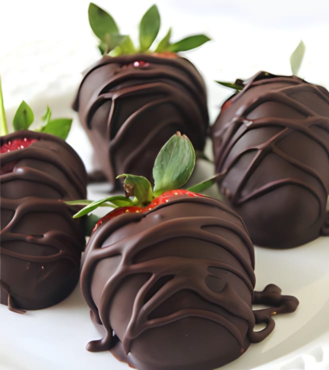 Dark Chocolate Strawberry Delight, Chocolate Truffles