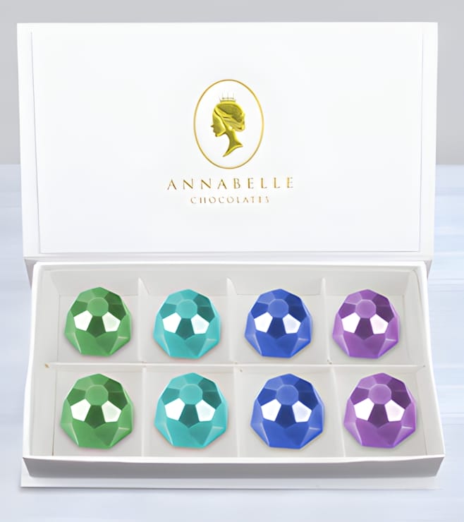 Belgian Chocolate Jewels Box by Annabelle Chocolates, Gemstone Chocolates