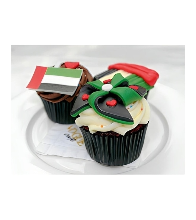 National Day Fun Cupcakes, UAE National Day