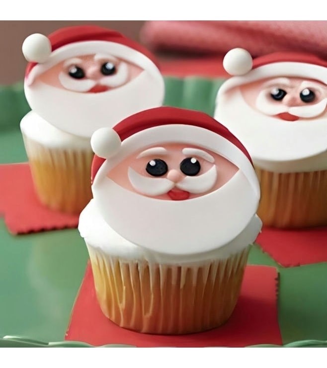 Jolly Santa Cupcakes