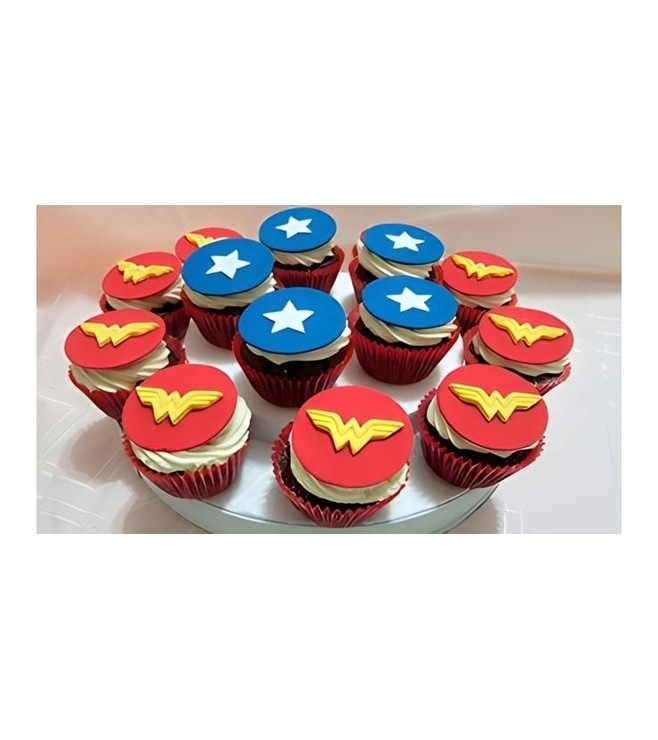 Wonder Woman Cupcakes