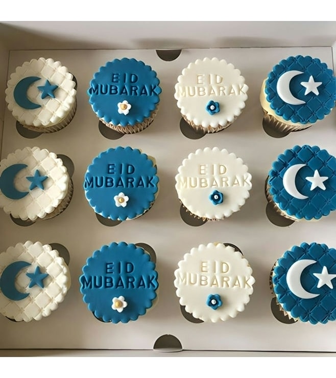 True Blue Eid Cupcakes