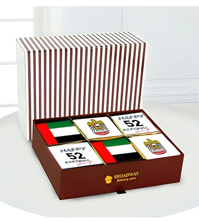 Symbolic National Day Brownie Box