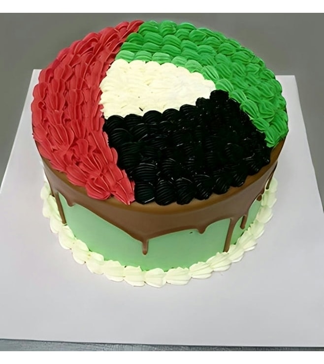 Colors of the Flag Rosette Cake