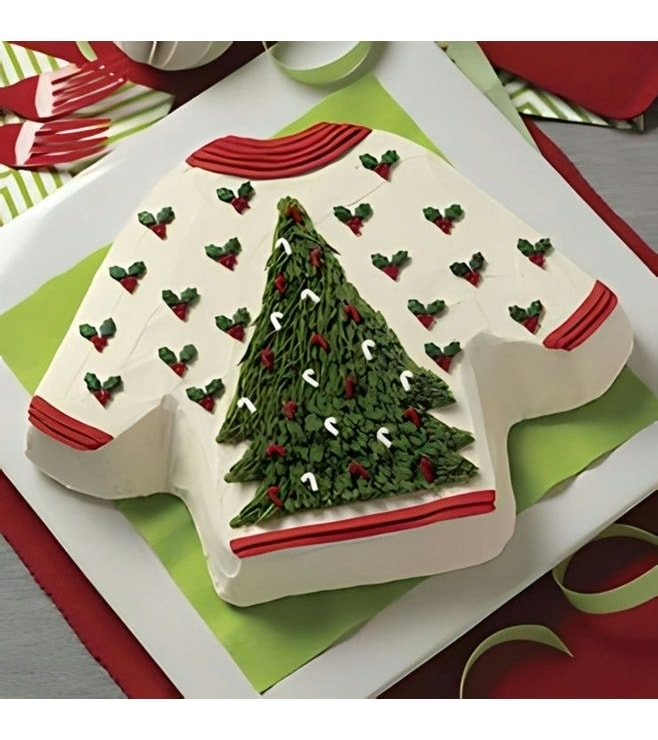 Knitted Sweater Christmas Cake