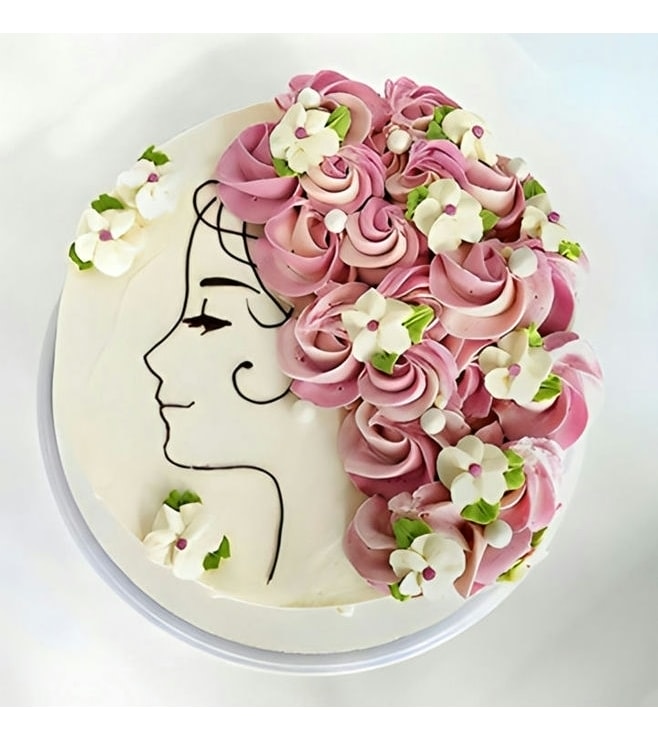 Flowers in Her Hair Cake