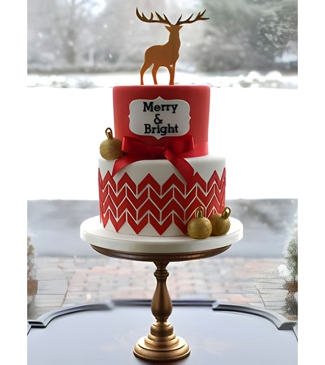 Regal Reindeer Cake