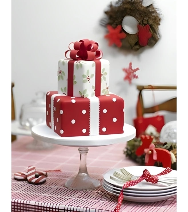 Stack of Gifts Cake