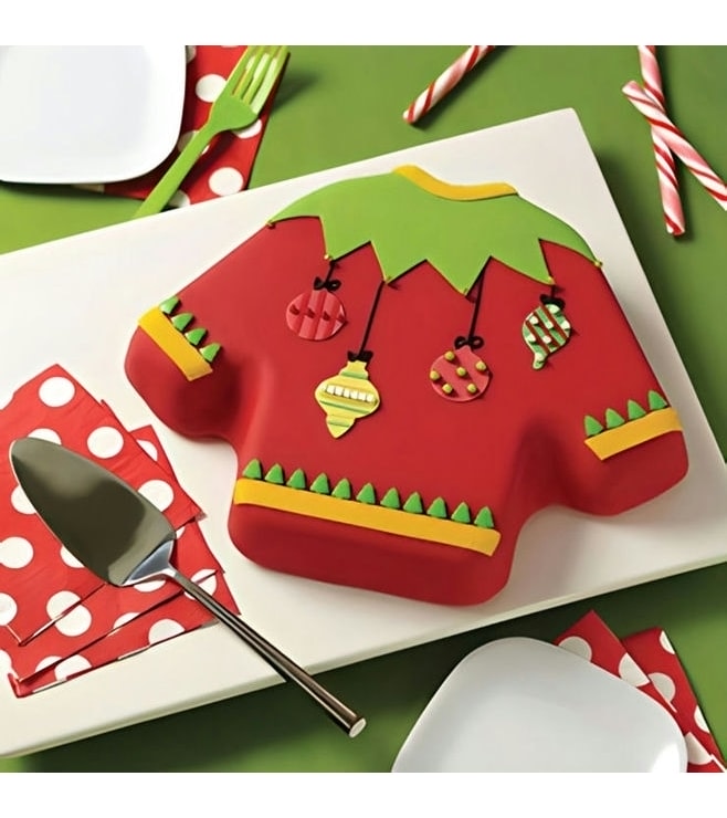 Fancy Christmas Sweater Cake