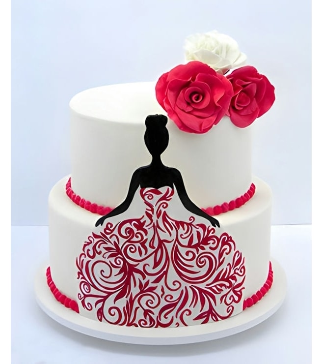 Red Masquerade Cake